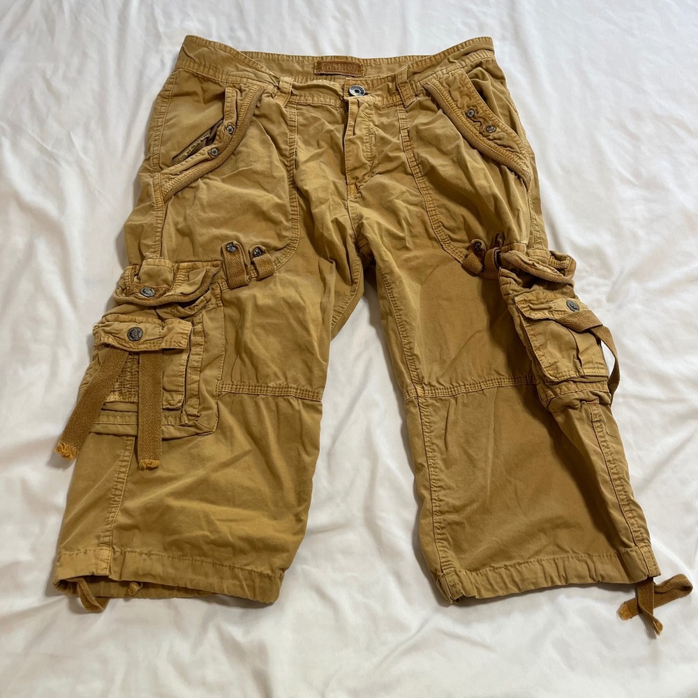 Men's Cargo Shorts in Tan - Classic Utility Style